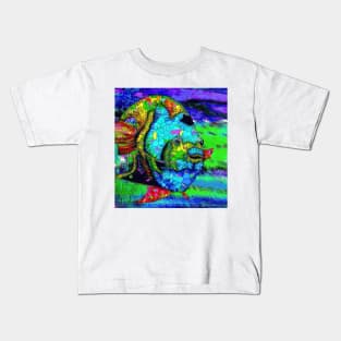 Angel Fish Swimming in the Sea Kids T-Shirt